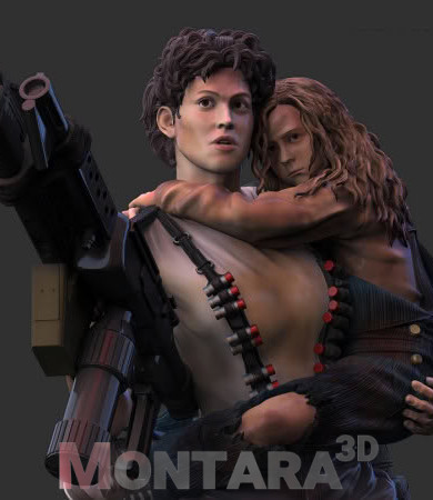 Фигурка Рипли и Ньют из фильма Aliens